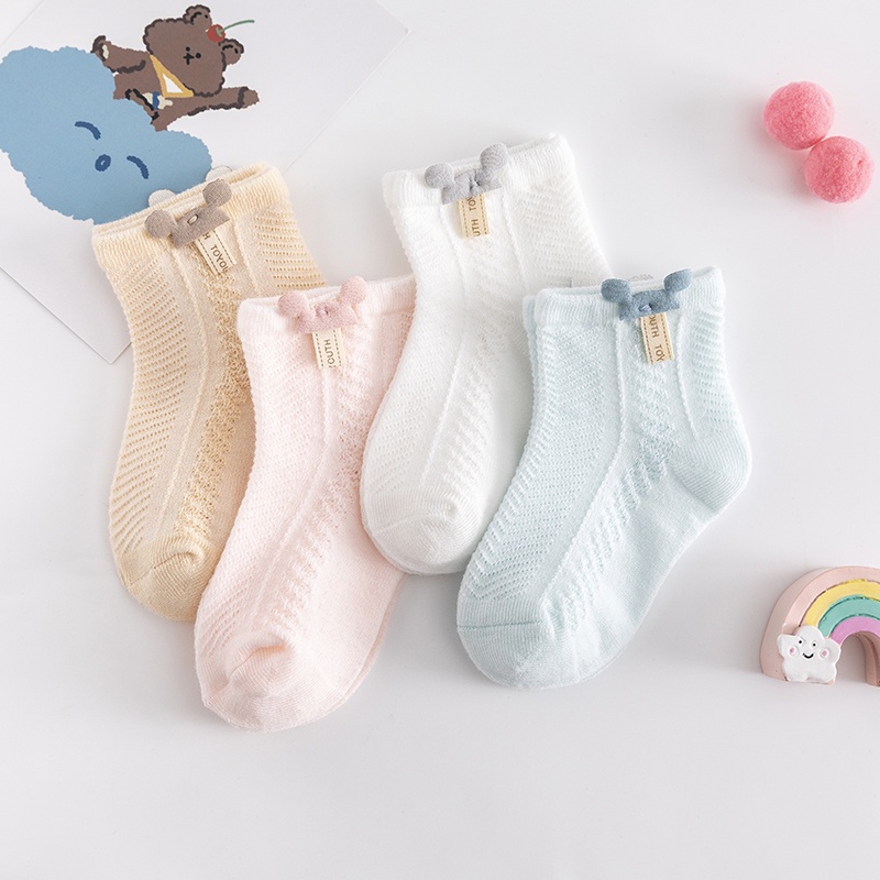 HIPPO LAND Kaos kaki anak bayi Lucu Bahan Katun kaus kaki bayi Unisex 241-242