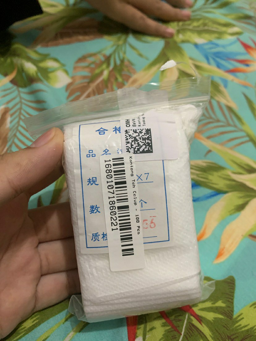 10pcs Kantong Saringan Teh Dengan Tali / Filter Teh / Tea Bag / Kantong Teh / Kantong Teh Celup