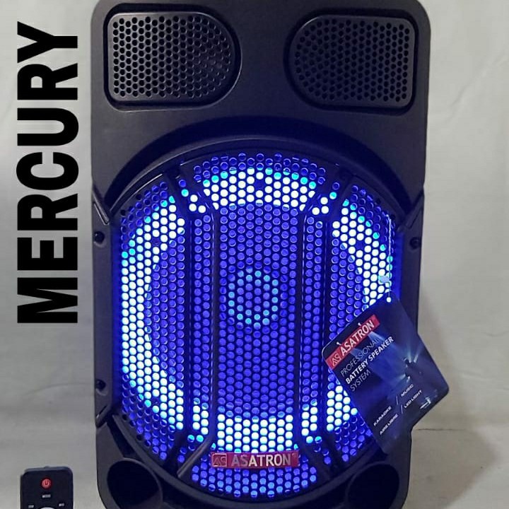 Speaker Bluetooth ASATRON MERCURY 12 inch  2 MIC Wireless