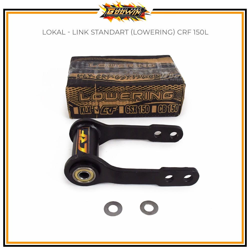 Unitrack Lengan Ayun / Link Lengkung Peninggi shock Link Standar Lowering Pemendek Shok Belakang CRF 150L KLX 150 Dtracker Yamaha WR 155 Hitam