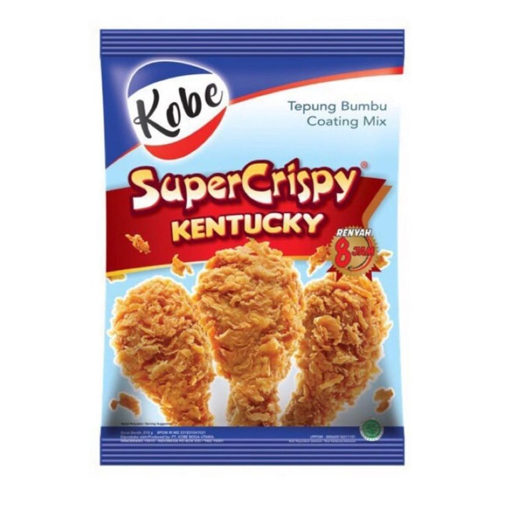 

Kobe Tepung Bumbu Kentucky Super Crispy Kemasan 210 Grm