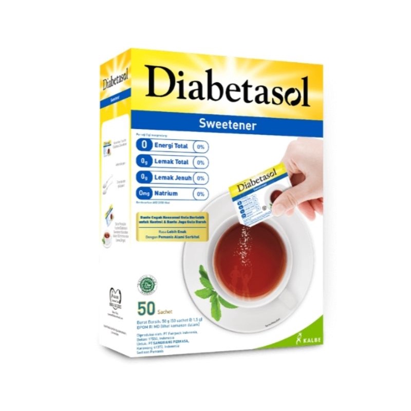 

diabetasol sweetener isi 50/100 sachet