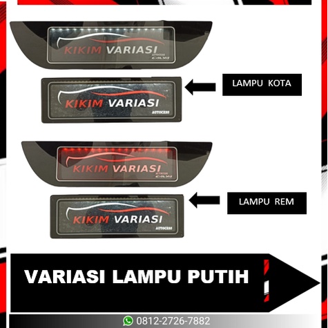 TEMPAT PLAT KHUSUS CALYA + LAMPU (BIRU &amp; PUTIH)