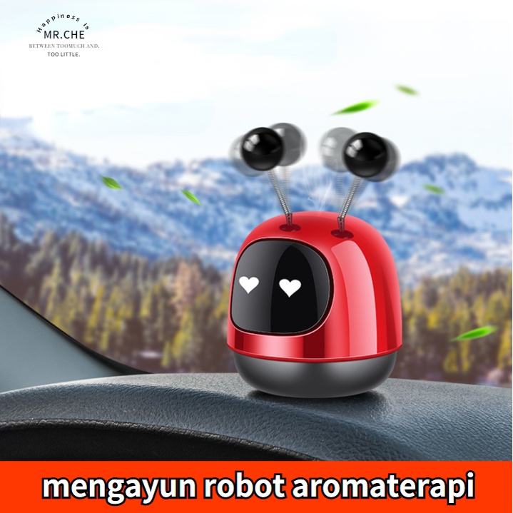 Mobil Dekorasi Robot pengharu mobil Parfum Mobil Aromaterapi Dekorasi Interior Mobil Dekorasi Tahan Lama Cahaya Wewangian Robot Balm