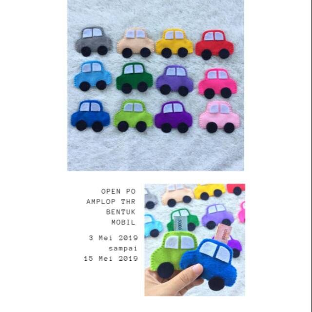 

Amplop THR Lebaran bentuk mobil