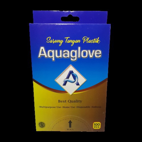 Sarung Tangan Plastik Aquaglove Hand Glove isi 100 pcs