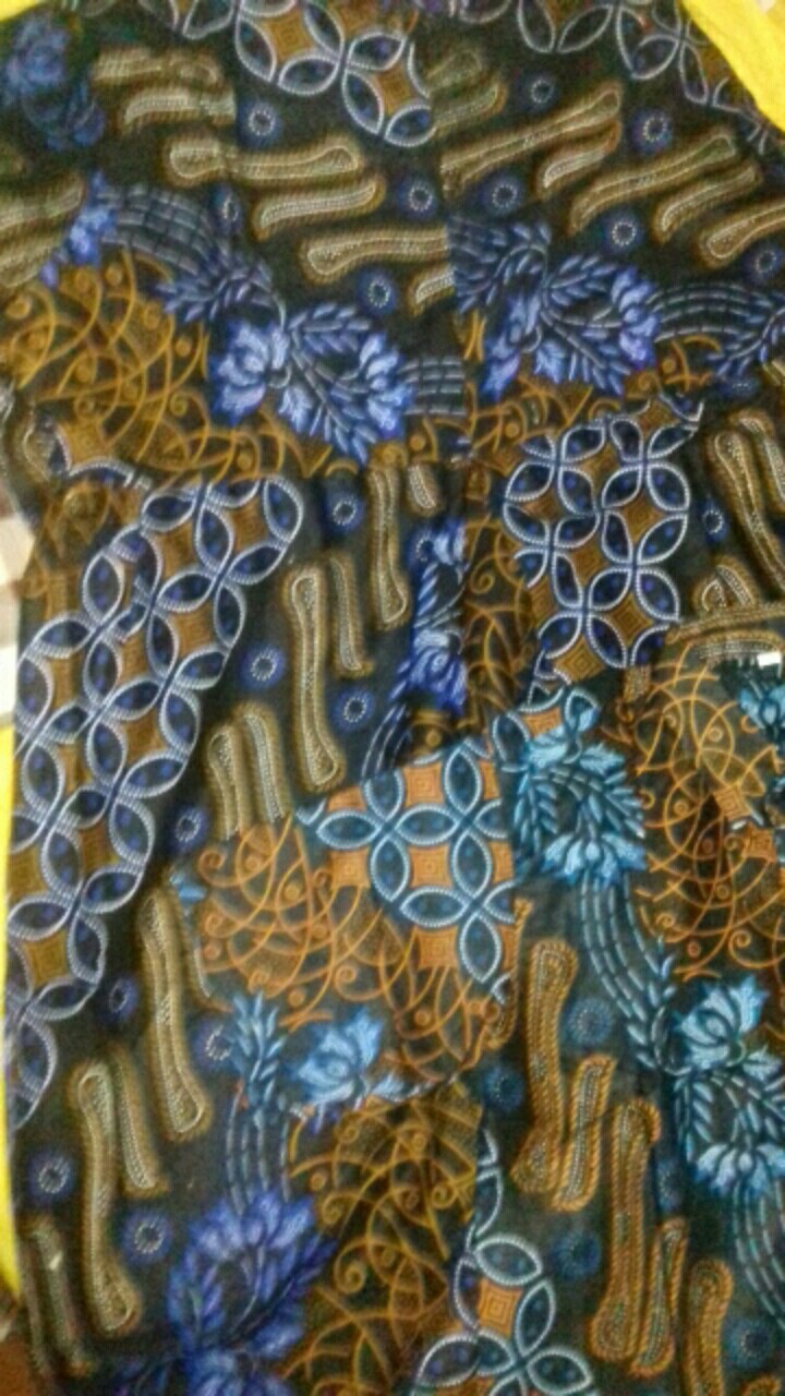 Sarimbit Couple Keluarga Motif Seno Biru