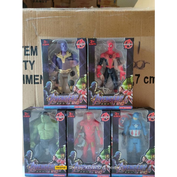 2161  MAINAN ROBOT AVENGERS 1PCS NYALA LED KEMASAN BOX / MAINAN ROBOT SUPER HERO AVANGER 4 END GAME