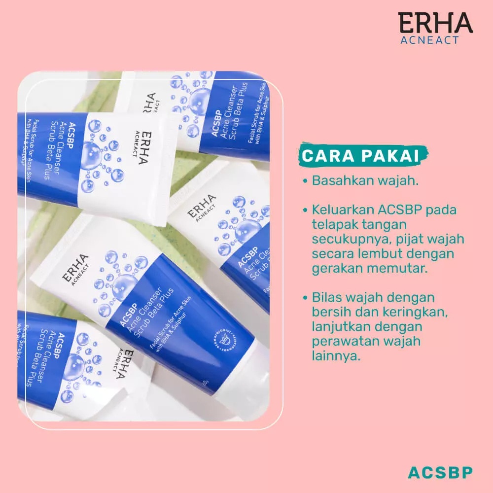 ERHA21 ERHA ACSBP Acne Cleanser Scrub Beta Plus 60gr