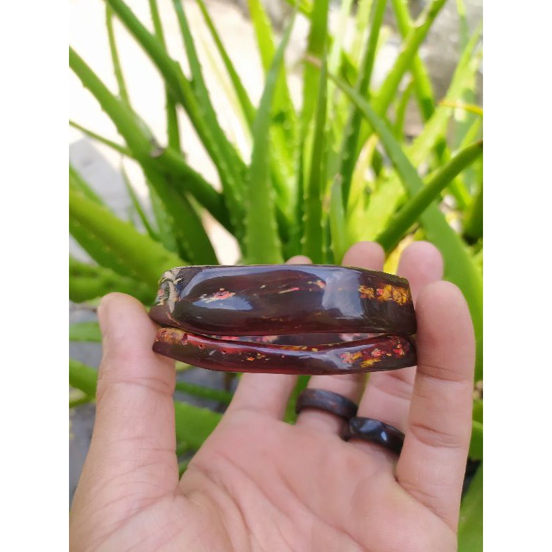 Gelang Pria wanita Akar Bahar merah minimalis