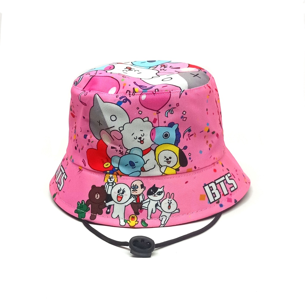 LIVE!!! Topi Bucket Anak Motif Lucu