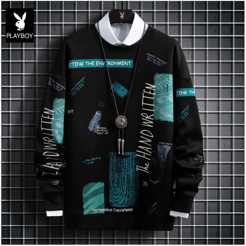 sweater pria lengan panjang newman