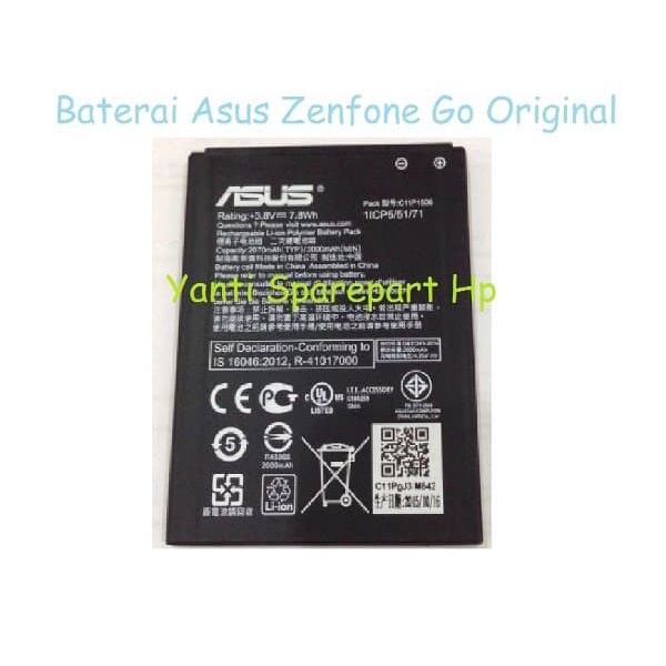 Baterai Asus Zenfone Go 5.0 ZC500TG C11P1506 Orignal New