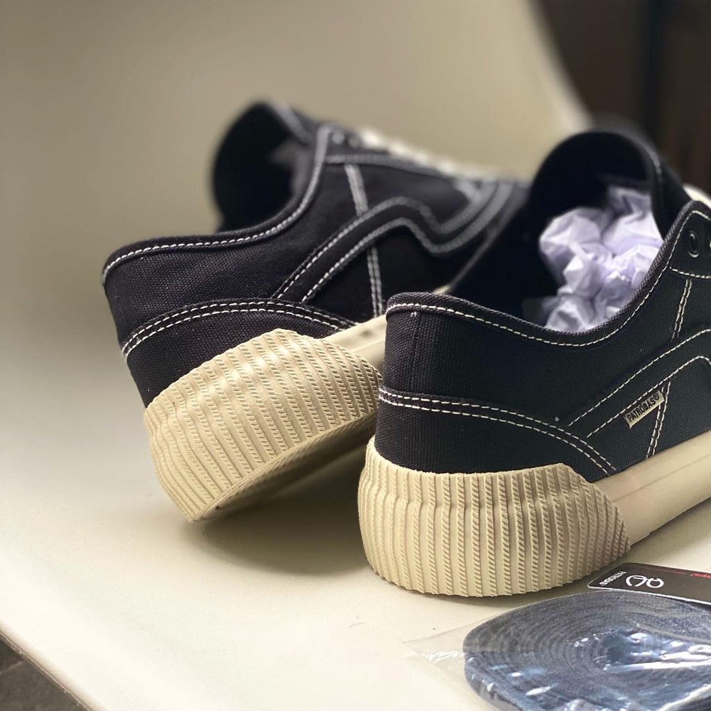 PATROBAS Equip Low High Black White Sepatu Sneakers Casual Hitam Putih Pria Wanita Original