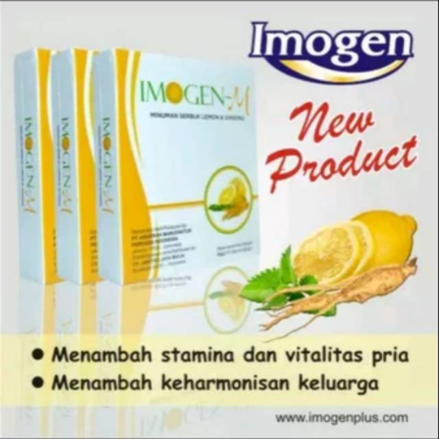 IMOGEN M minuman serbuk lemon dan ginseng