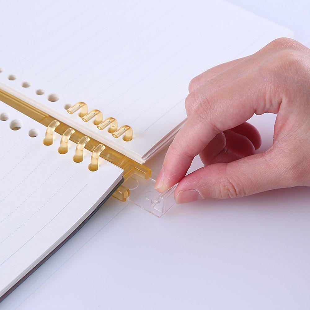 [Elegan] Loose Leaf Notebook Cover Plastik Kreativitas Notebook Refill Case A4 A5 B5 Transparan Loose-Leaf Frosted Binder Notebook Cover