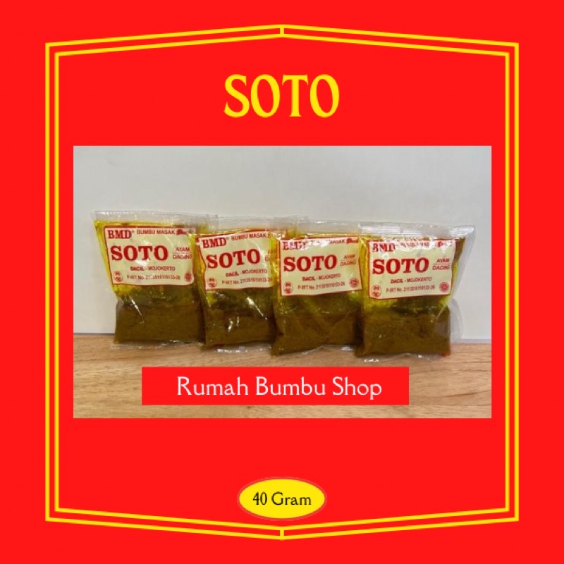 

Bumbu SOTO ayam/ daging - DISTRIBUTOR BMD