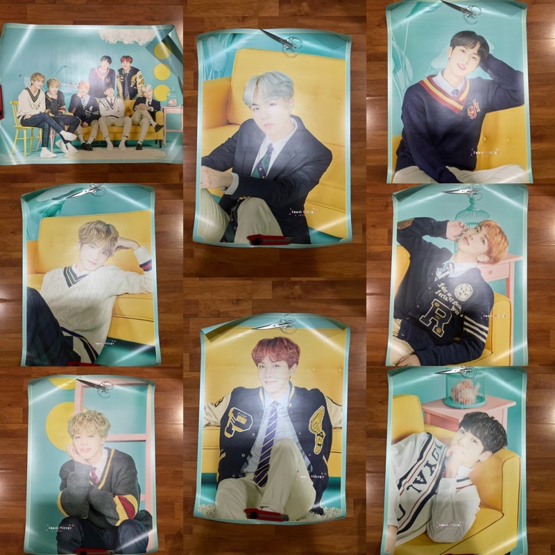 [Ready Stock] Poster BTS 4TH Muster Japan Fan Meeting Official RM Namjoon Jin Suga Yoongi Jhope Jimi
