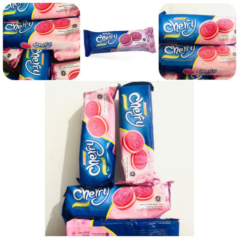 

CHERRY COOKIES Biskitop Biskuit Oreo Rasa Ceri 50 gr