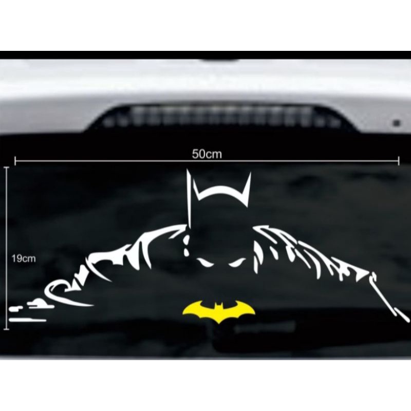 STIKER MOBIL STICKER CUTTING BATMAN BUAT KACA MOBIL BELAKANG TERMURAH