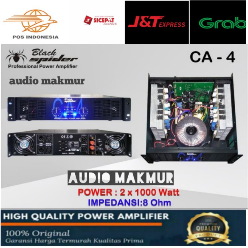 POWER AMPLI BLACK SPIDER CA4 POWER BLACK SPIDER CA 4 ORIGINAL