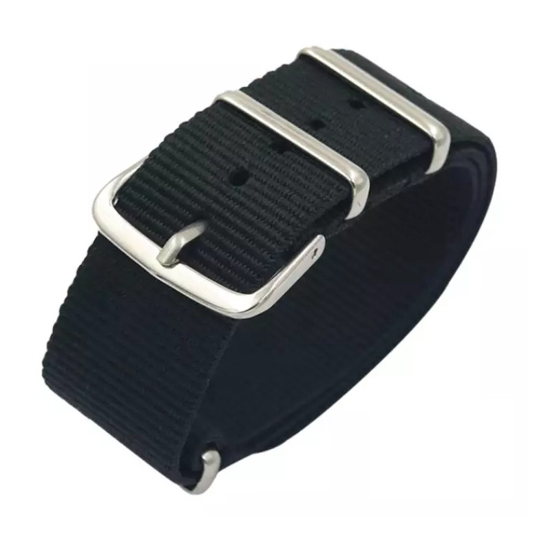 Tali Jam Tangan 20mm Watch Strap Seiko 5 - Zulu Nato Nylon Steel Buckle