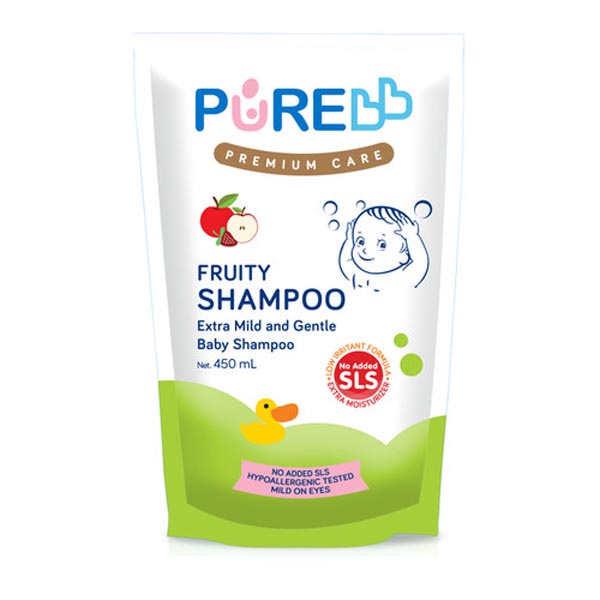 PURE BABY SHAMPOO REFILL 450ML PUREBABY PUMP REFILL SABUN CAIR MANDI_Cerianti