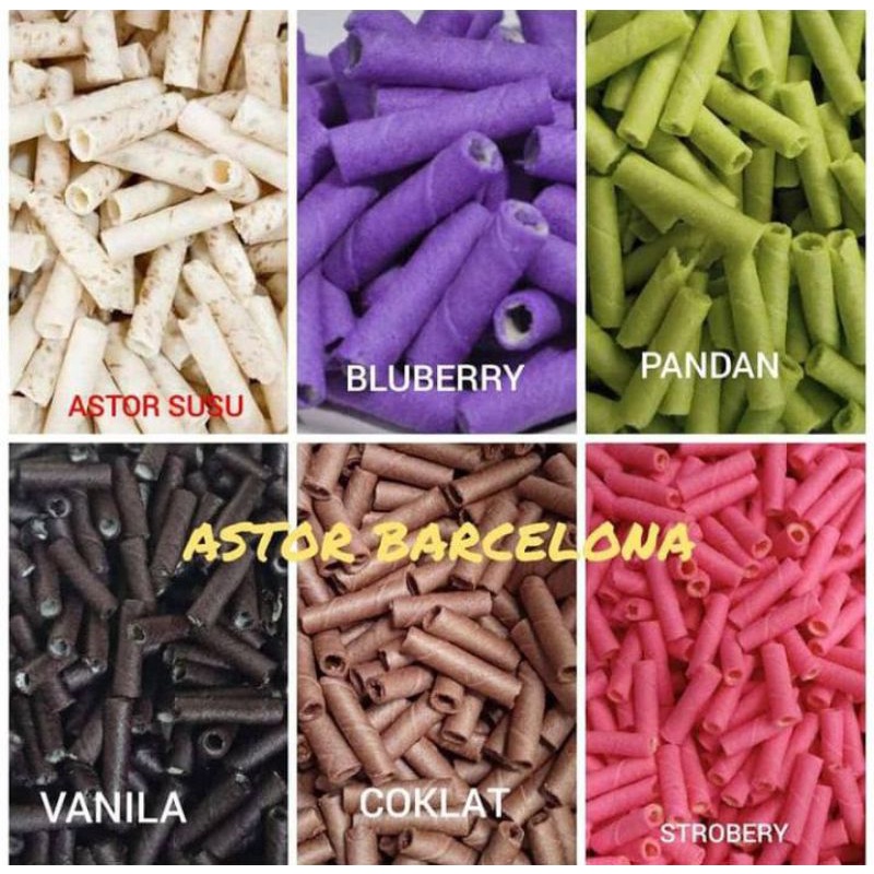 

Stick Astor Mini Renyah Strawberry,Coklat, Vanila, astor pandan, astor bluberry, astor coklat oreo