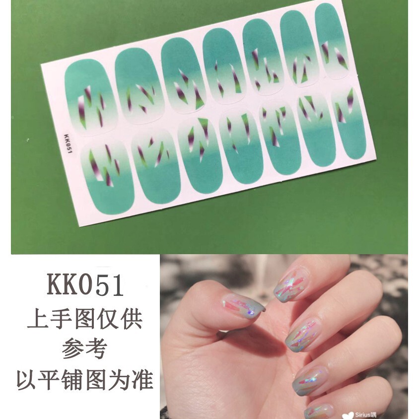 HZ Stiker Kuku Palsu 3d Bahan Akrilik Untuk Nail Art