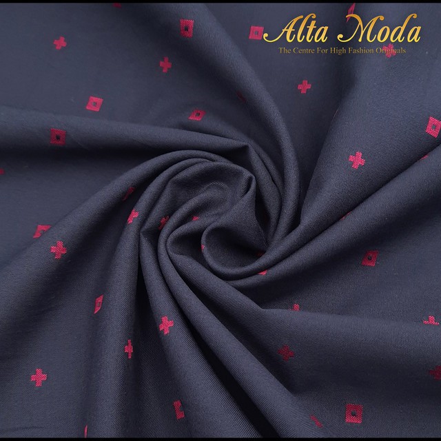

Alta Moda Katun Shirting Classic Square Dot Blue Space Black (1M)