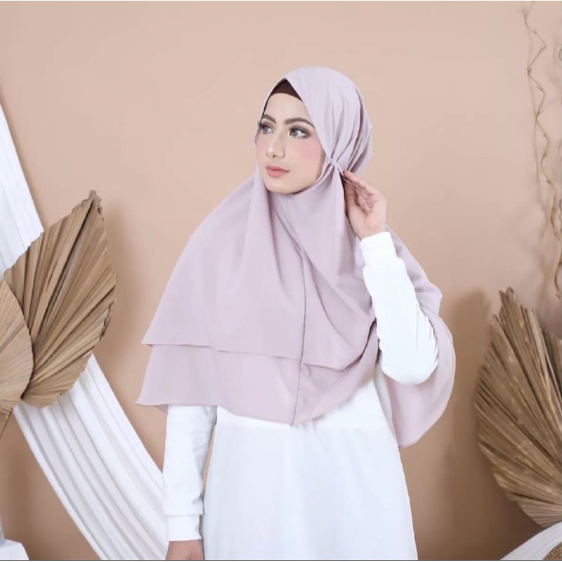 HIJAB/JILBAB/KERUDUNG 2LYER NON PET/BERGO DIAMOND/HIJAB INSTAN