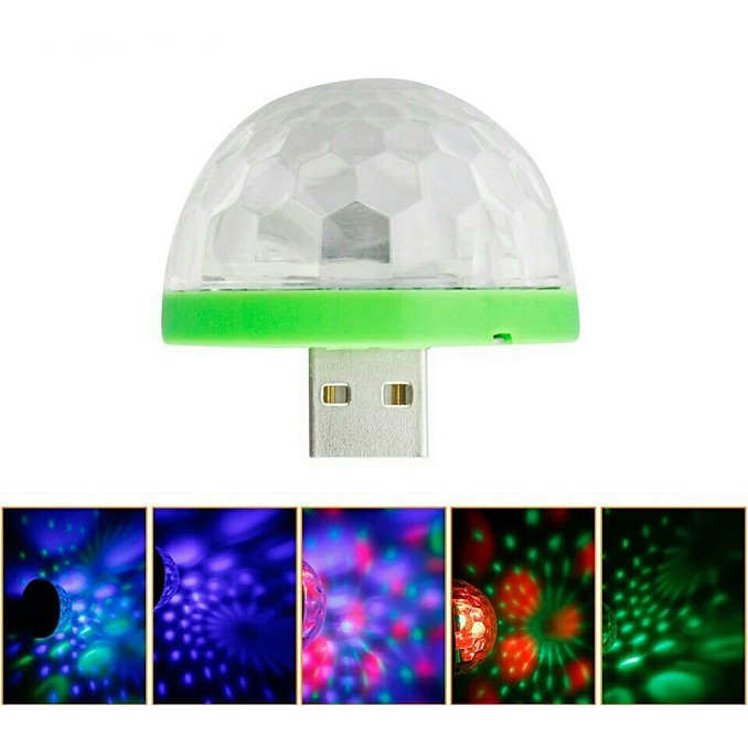 Lampu LED USB Dengan Sensor Musik Aneka Warna DJ Party