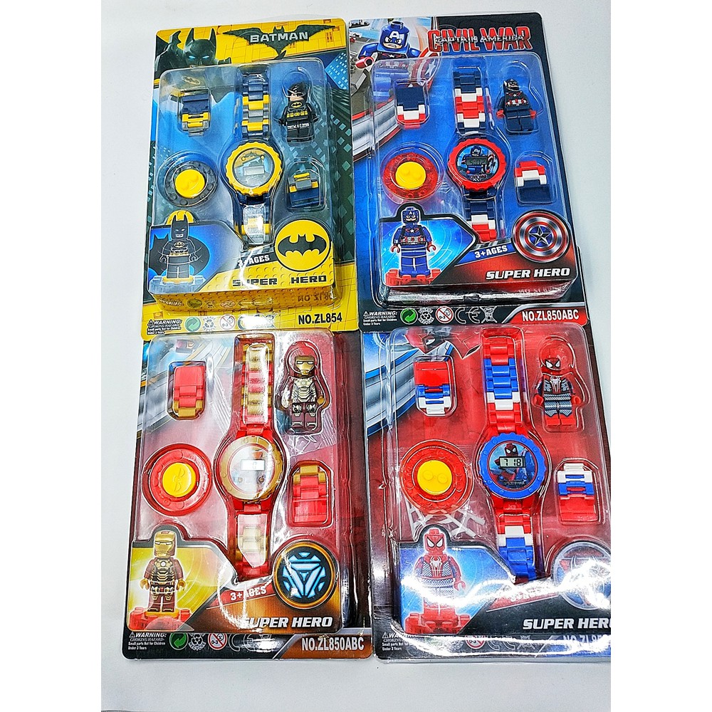 JAM TANGAN ANAK LEGO KARAKTER LOL AVANGERS BATMAN FROZEN A013