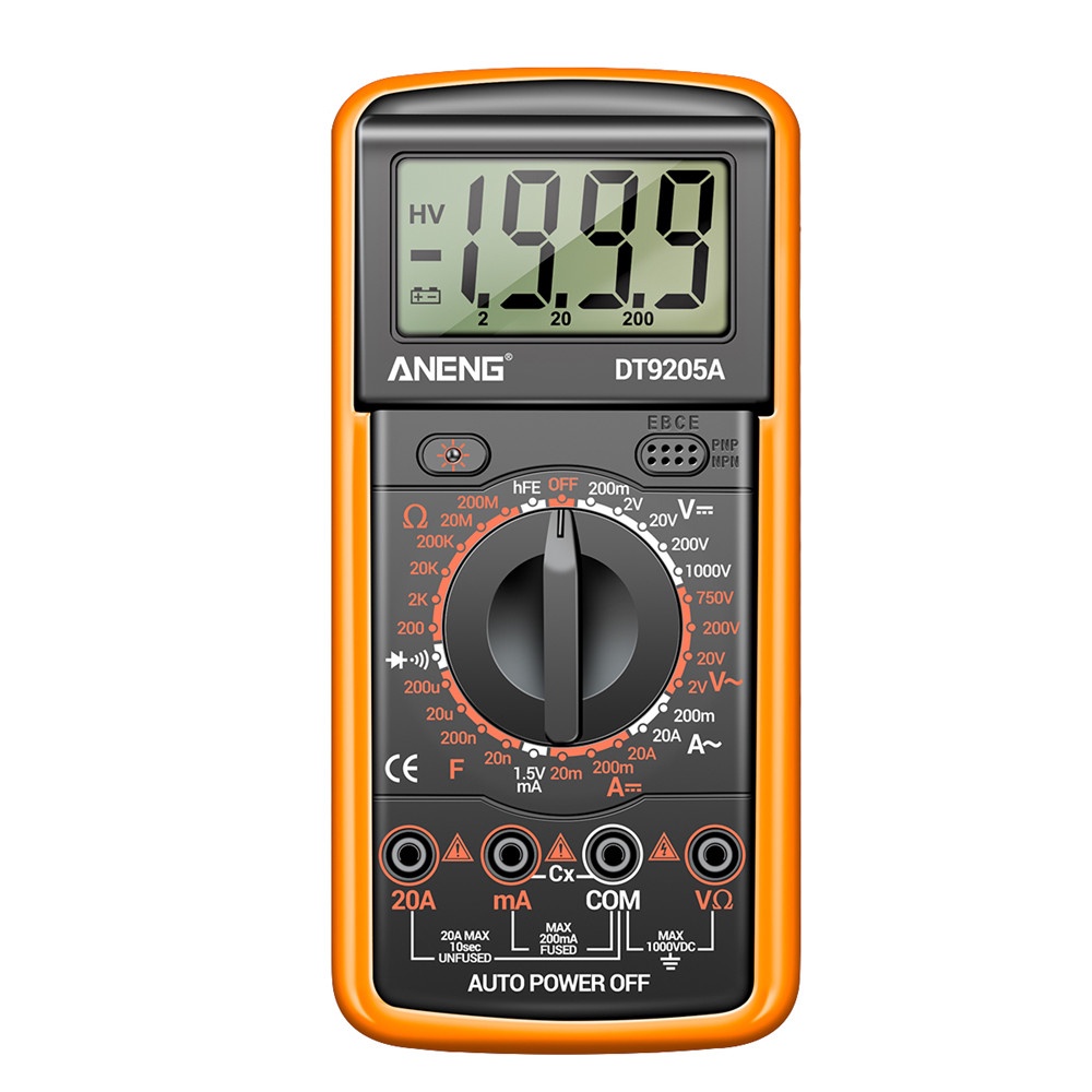 ღ[IN STOCK/COD]ღ AC/DC DT-9205A Digital LCD Multimeter Ammeter Resistance Capacitance Tester Pen