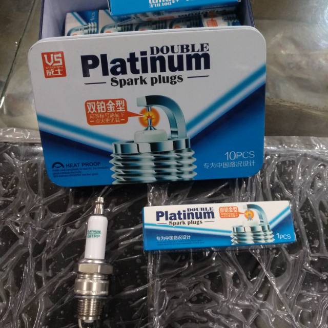 Busi platinum vespa drat pendek