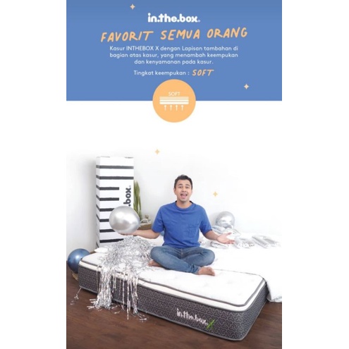 IntheboX - Kasur spring bed inthebox X ukuran 90/100/120
