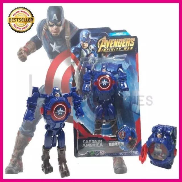 Jam tangan anak avenger/souvenir kado ulang tahun anak