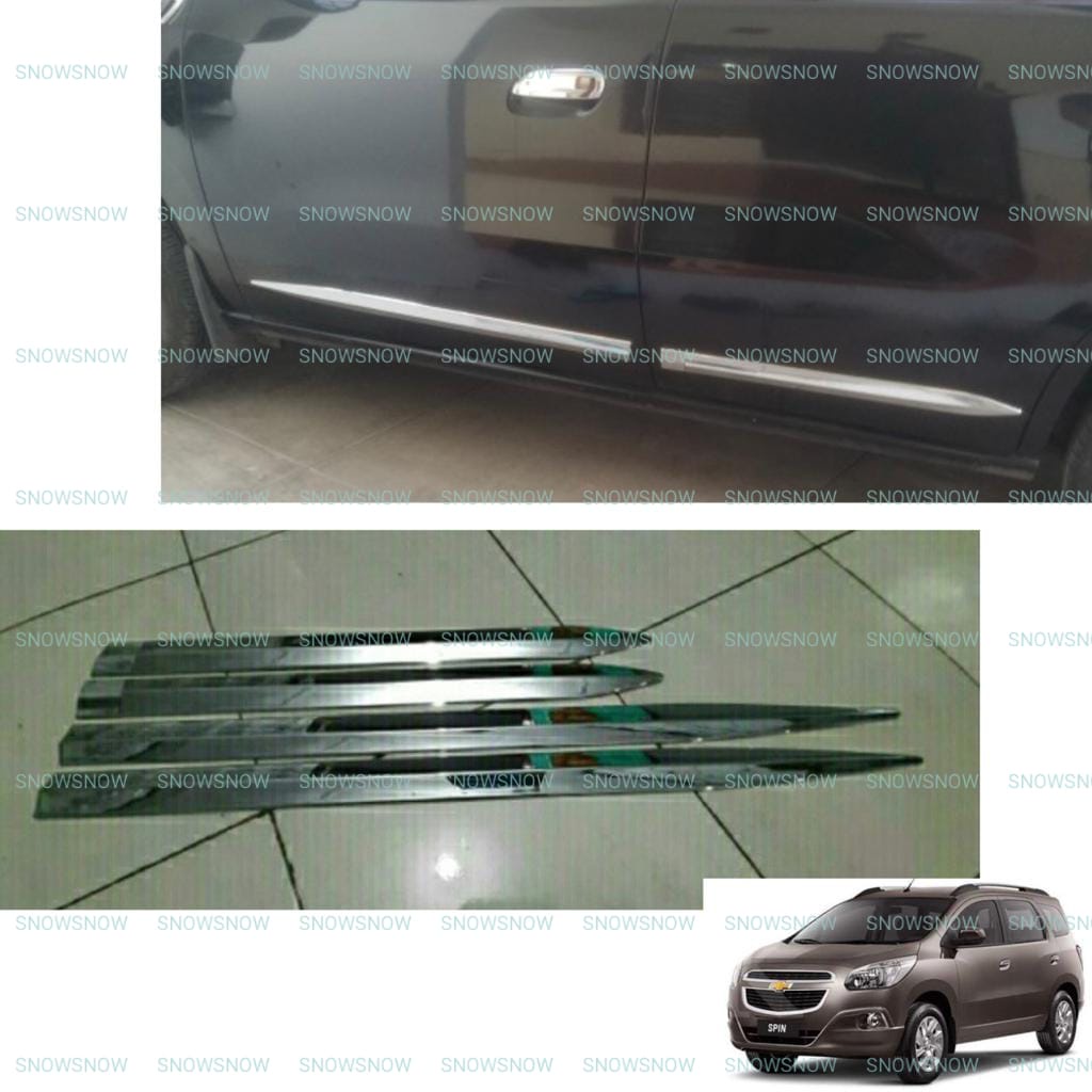 List Body Samping Pintu Chevrolet Spin Chrome