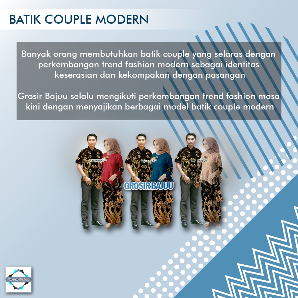 BATIK COUPLE KEBAYA BROKAT MARLENA SELENDANG GB