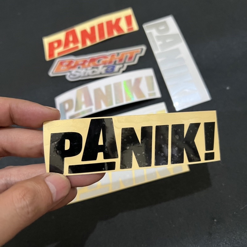 STIKER STICKER PANIK CUTTING