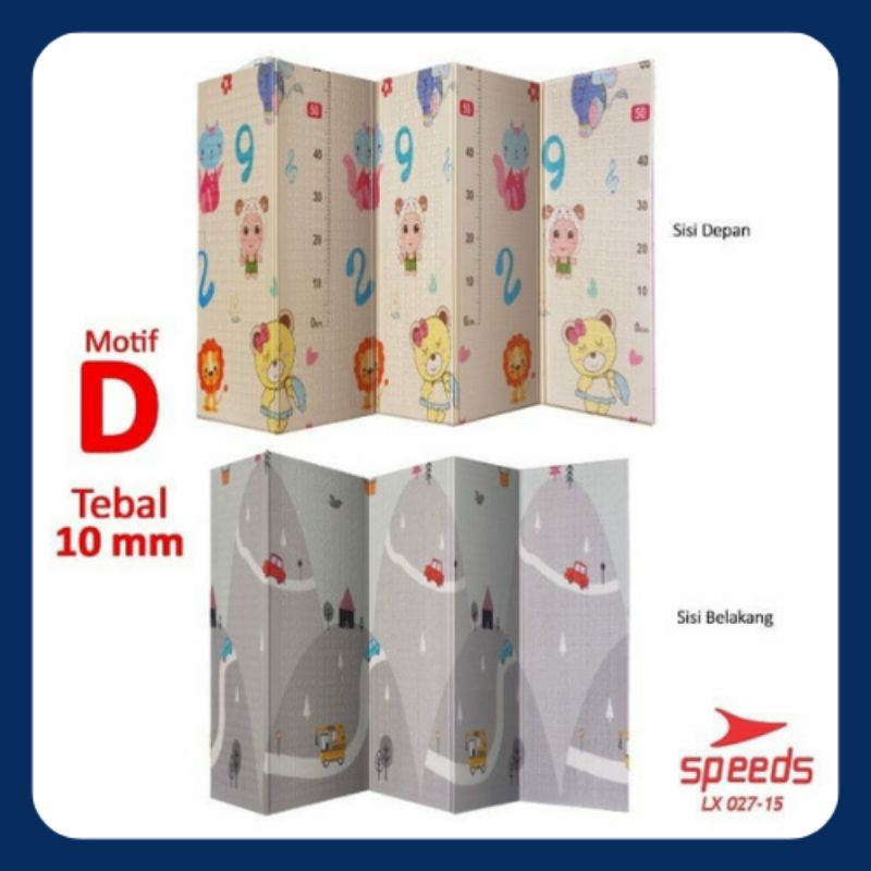 Tebal 1 cm COD 1 kg Karpet Speeds Bayi Playmate XPE Bonus Tas Karpet Busa 1 cm