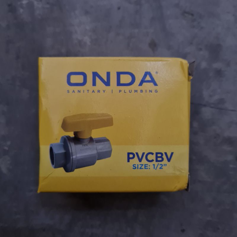 BALLVALVE PVC ONDA / PVCBV ONDA 1/2 3/4 1