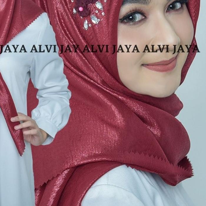➪ JILBAB PESTA SEGI EMPAT SHINAR PAYET BUNGA / KRUDUNG SEGI EMPAT SHINAR PAYET BUNGA ✧