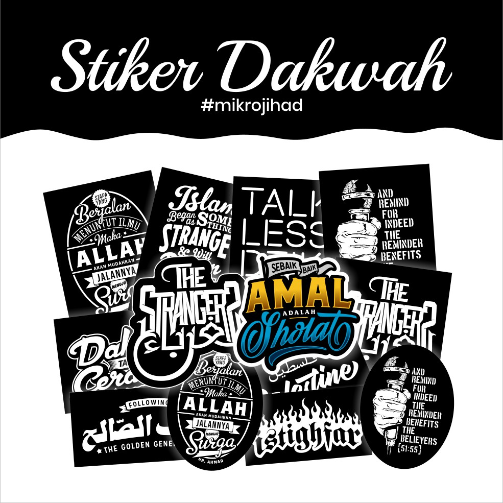Stiker Dakwah  Stiker Islam  Vinyl Print  sebagai Media Berdakwah