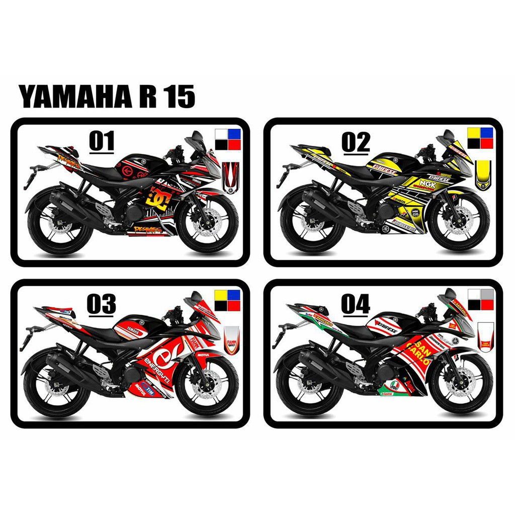 Stiker Striping Decal Full Body R15 R 15 Shopee Indonesia