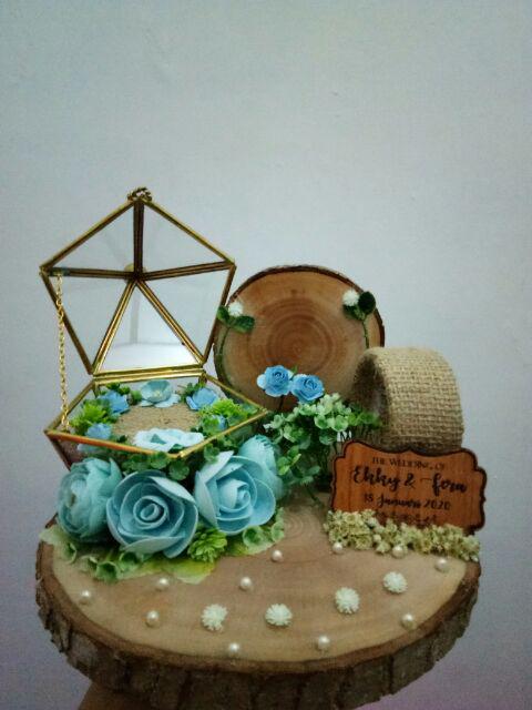 Tempat Cincin /terarrium Ringbox /ringbearer/ Tempat Maskawin/tempat Cincin Rustic /terarrium Rustic