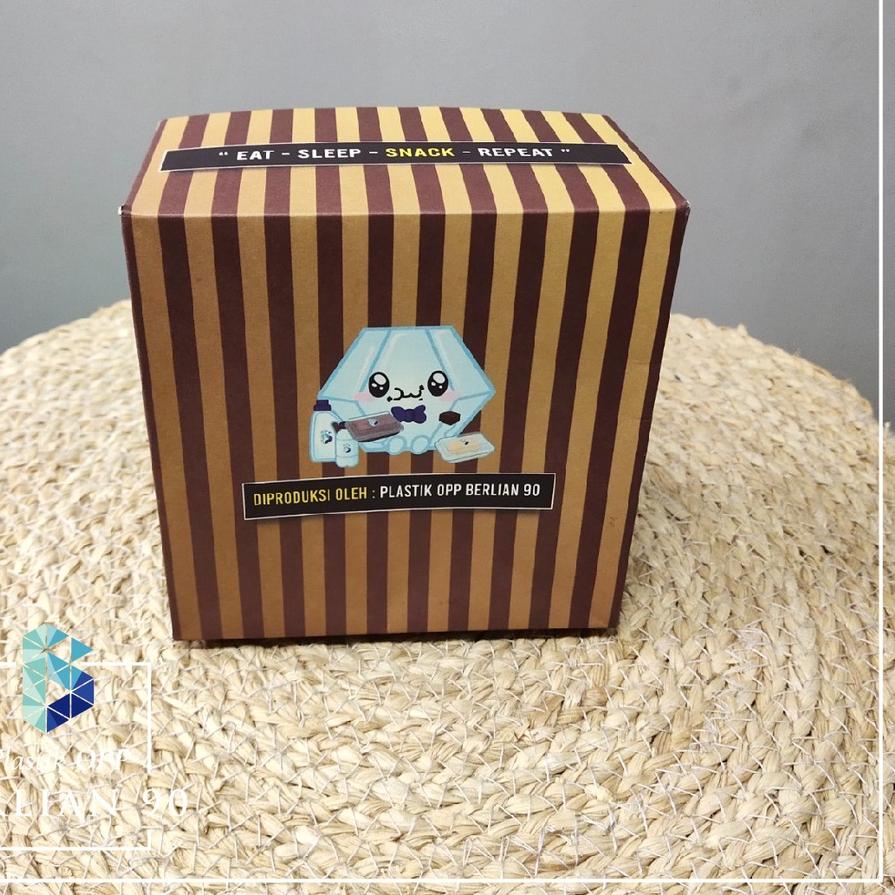 

New Dus Kue 12 x 12 cm / Kardus Snack Box isi 50 pcs / Dus Kertas Snack Kotak Box Catering Ter/ Dus Box Nasi Catering Motif