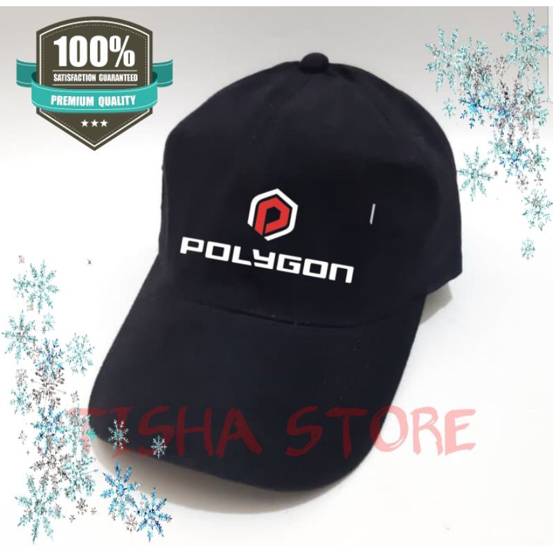 topi baseball sepeda lipat polygon custom