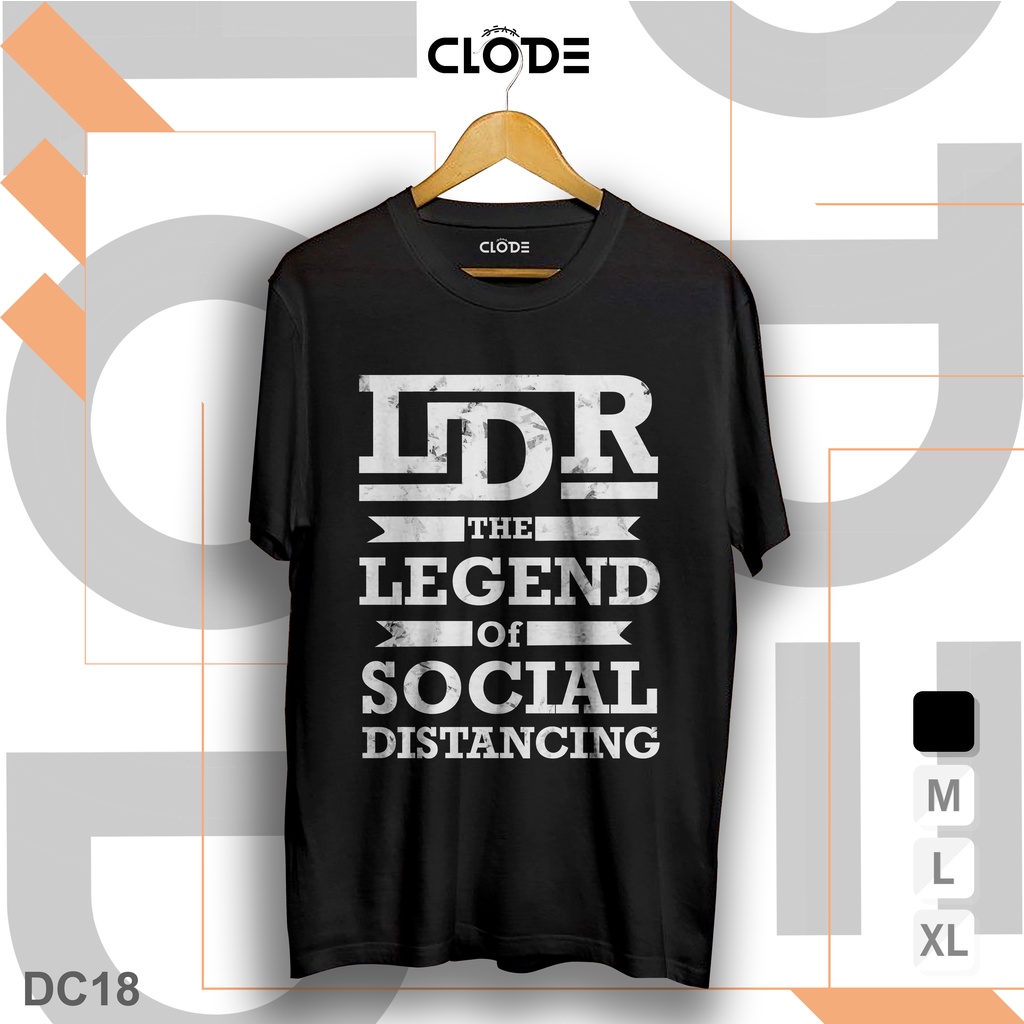 DC18 / Kaos Distro Bahan Cotton Bamboo 30s | Cotton Teteron Ukuran M L XL | LDR The Legend