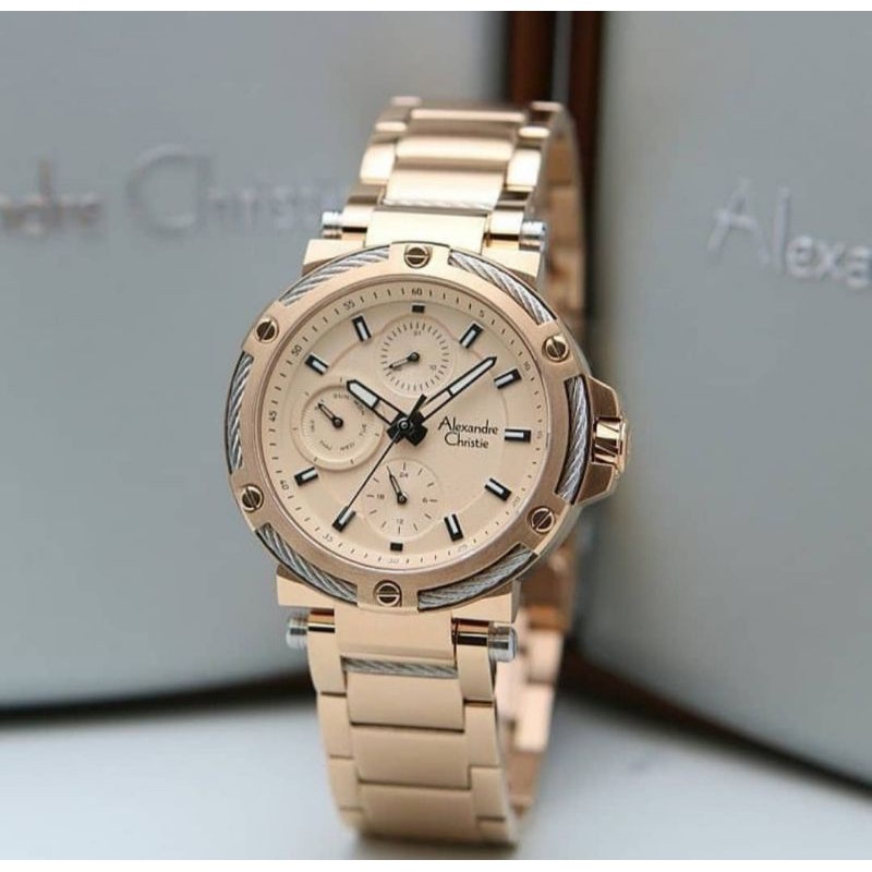 Alexandre Christie 6561 Ladies full Rosegold